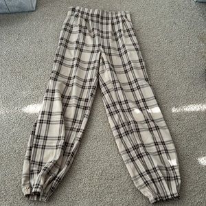 shein plaid pants